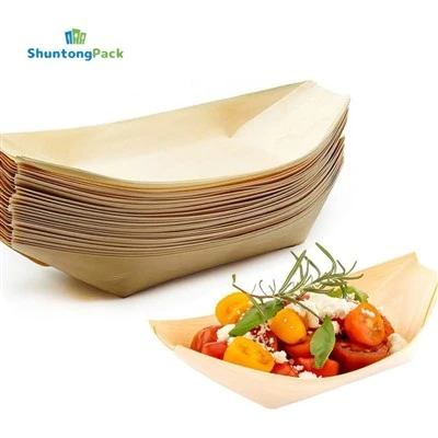 Kertakäyttöinen puinen ruokavene